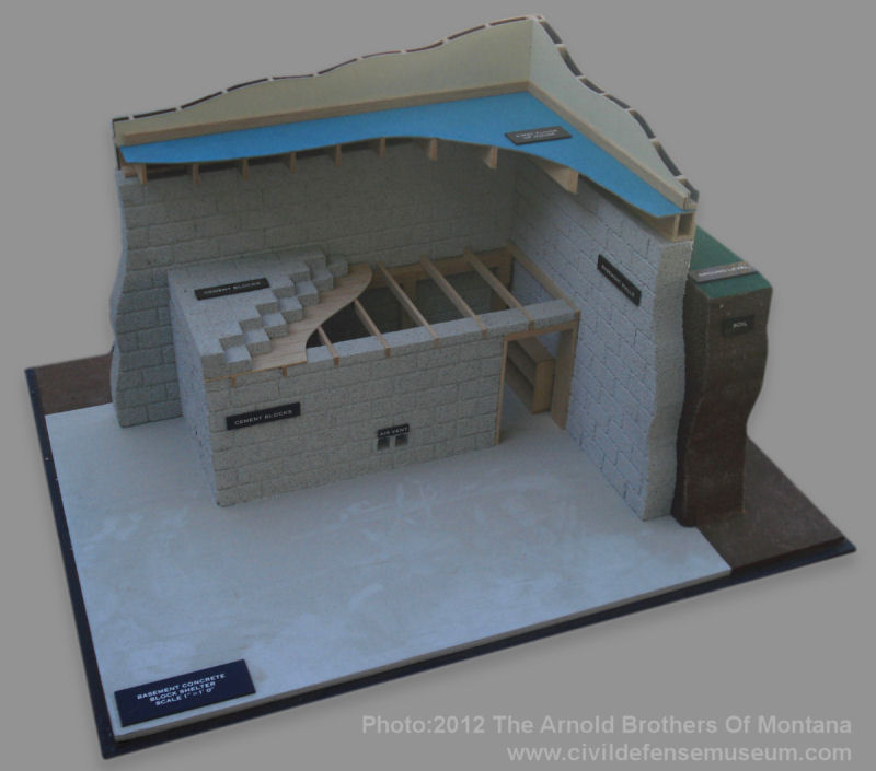 Basement Concrete Block Shelter Model