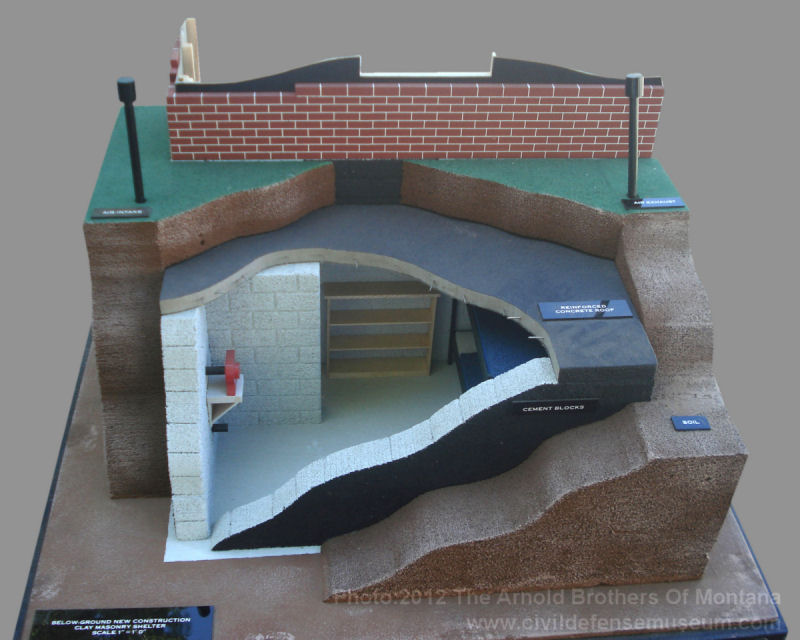 Belowground New Construction Clay Masonry Shelter Model