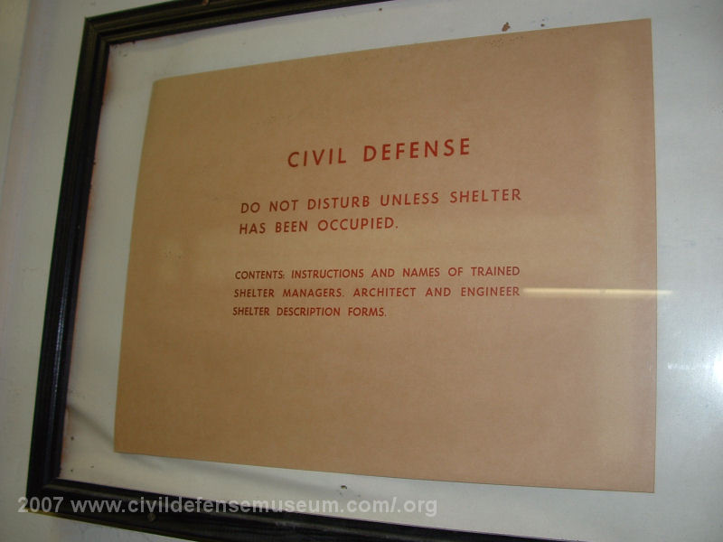 Civil Defense Envelope On Wall