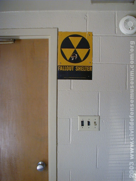 Fallout Shelter Sign By Shelter Doorway