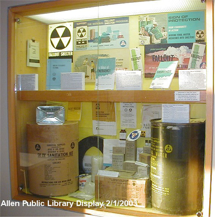 Civil Defense Stuff In Display Case