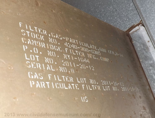 Gas Filter Box Identification Label