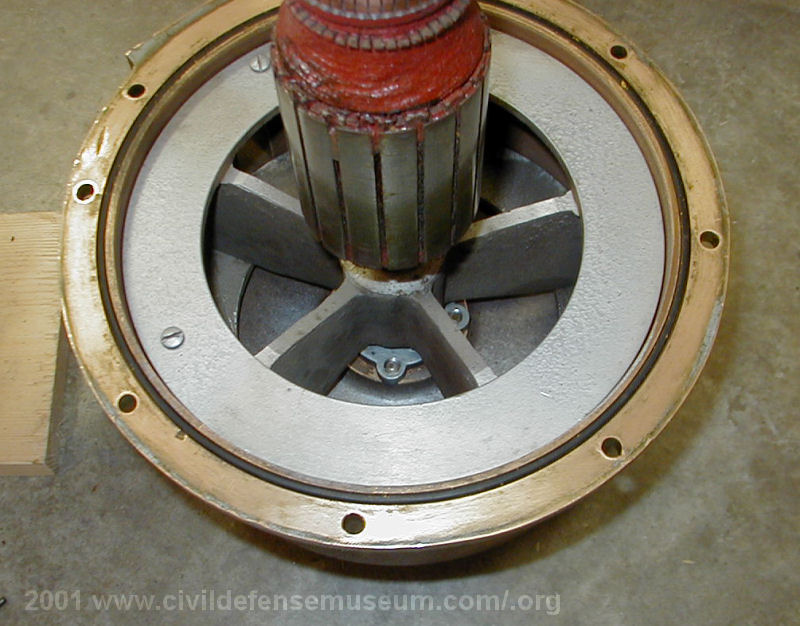 Close View Of Bottom Of Chopper Rotor And Stator Cap